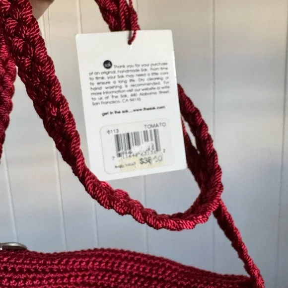 The Sak Red Crochet Shoulder Bag - Picture 4 of 6
